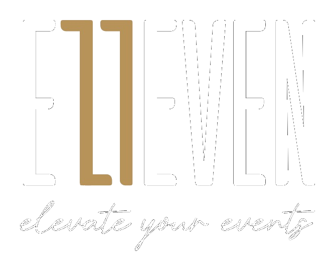 ELEVEN logo light version on a dark background